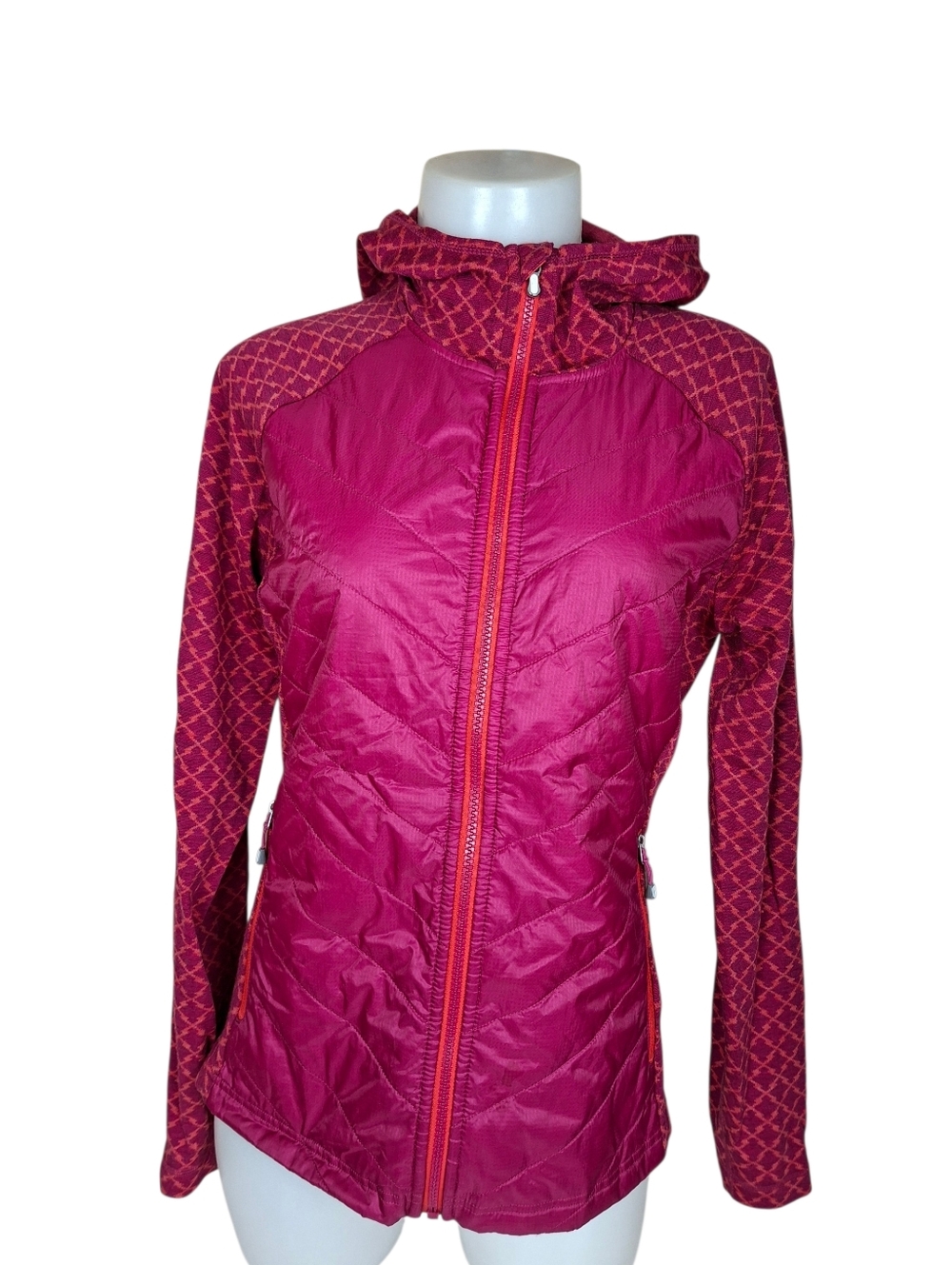 Smartwool Double Propulsion 60 Hoody Full Zip Jacket Quilted Body Hoodie Size M